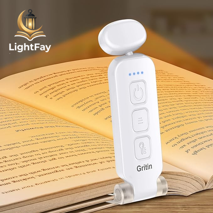 LightFay™ Pro: The Sleep-Friendly Amber Book Light